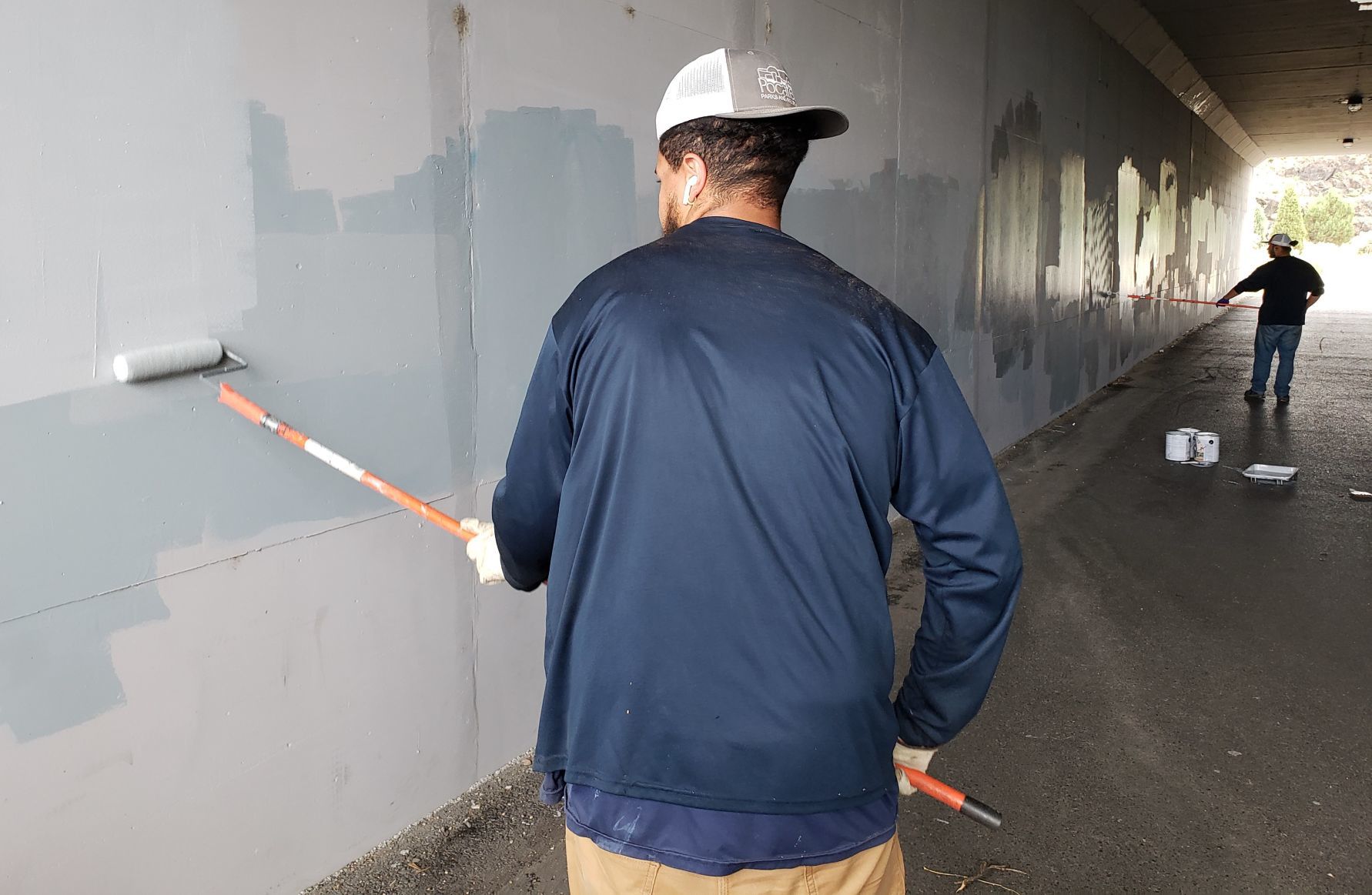 Cleanup of Kirkham Trail tunnel vandalism